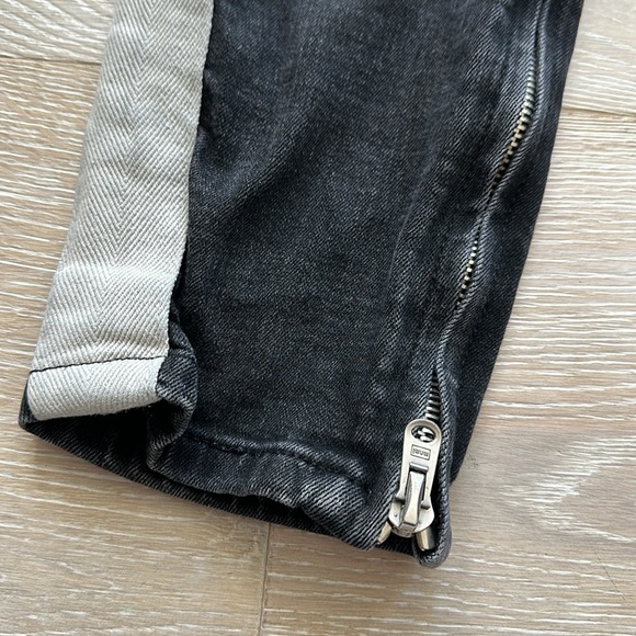 MNML black jeans with white stripe.Stretch - Picture 3 of 6